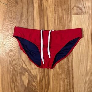 Red Lifeguard Bikini Bottom